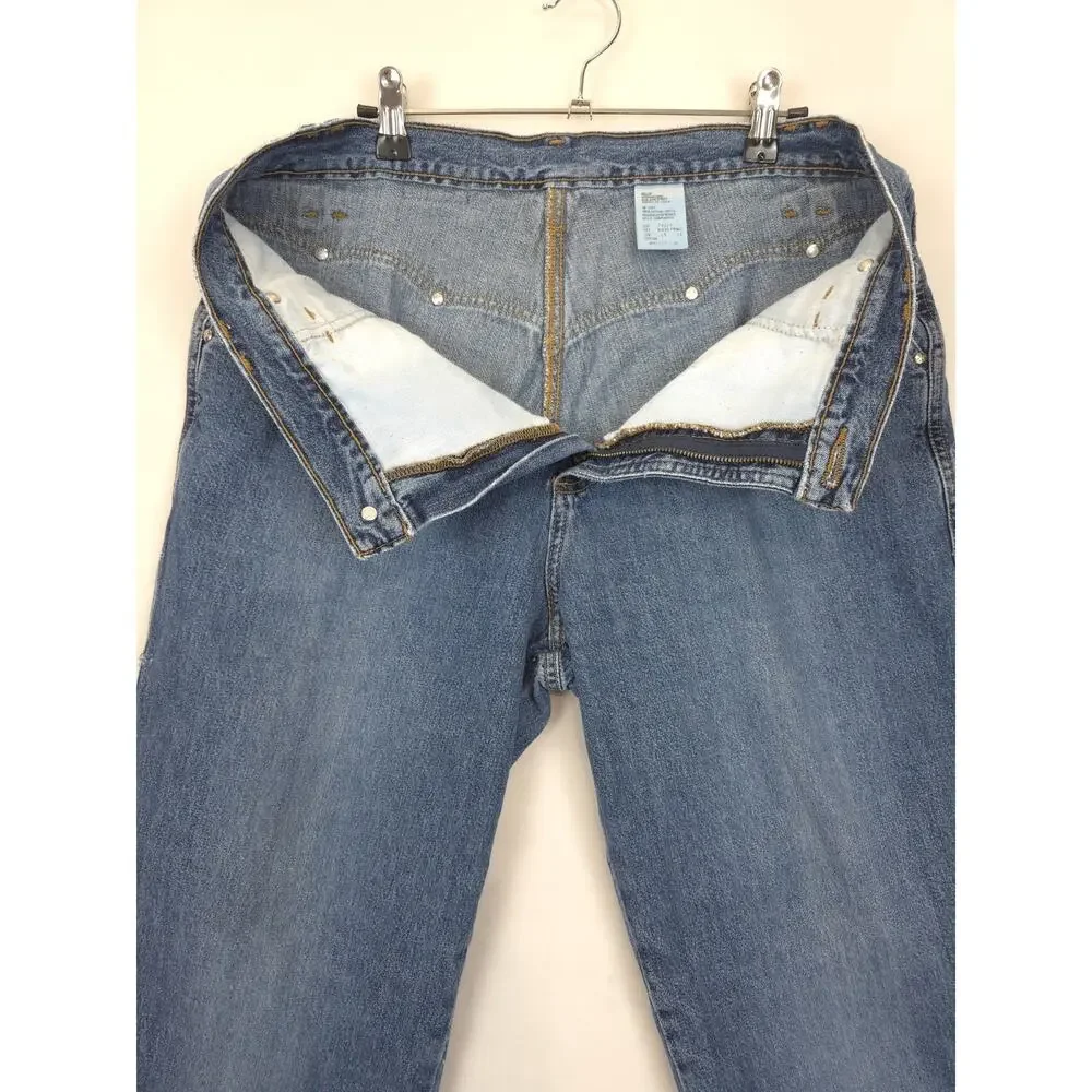 Rockies Denim Capri Bareback High Rise Front Pockets‎ Women 15 Blue Jeans Vtg